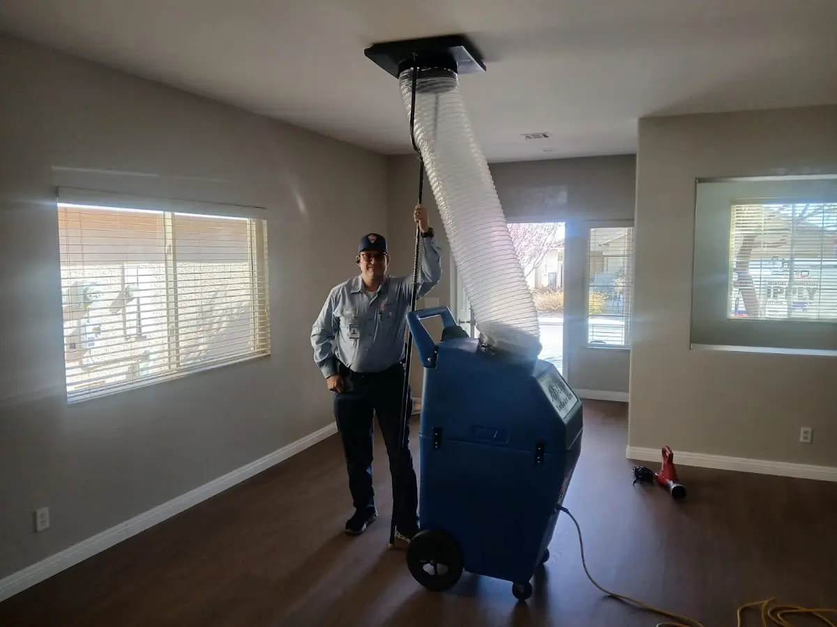 Professional Dryer Vent Cleaning work inside a Mountain Park home